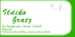ildiko gratz business card