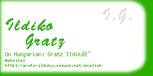 ildiko gratz business card